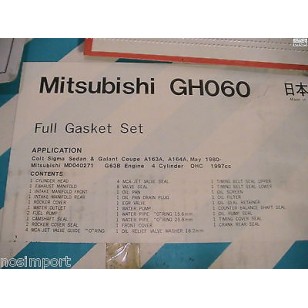 Mitubishi Galant Colt Sigma Full Engine Gasket Set  G63B  2000cc 1980 non-US