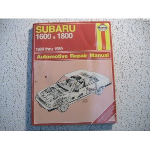 Subaru  Haynes Repair Manual  1600  1800  1980 - 1989