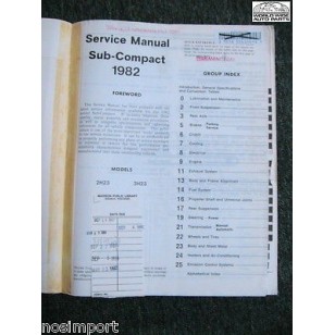 Dodge Challenger Plymouth Sapporo 1982 FACTORY Service Manual  Used