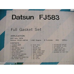 Datsun Nissan 810 240KT  L24E   Full Engine Gasket Set  1978-1979