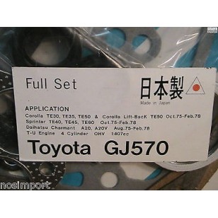 Toyota Corolla Sprinter 1400 TE  FULL Engine Gasket Set  non-US   1976-1978