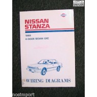 Nissan Stanza Sedan FACTORY Wiring Book 1988 Used. BIG