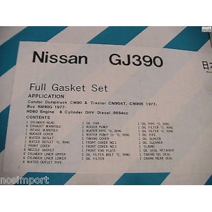 Datsun Nissan DIESEL 6-cylinder Full Engine Gasket Set  ED6 Truck  1976-1979